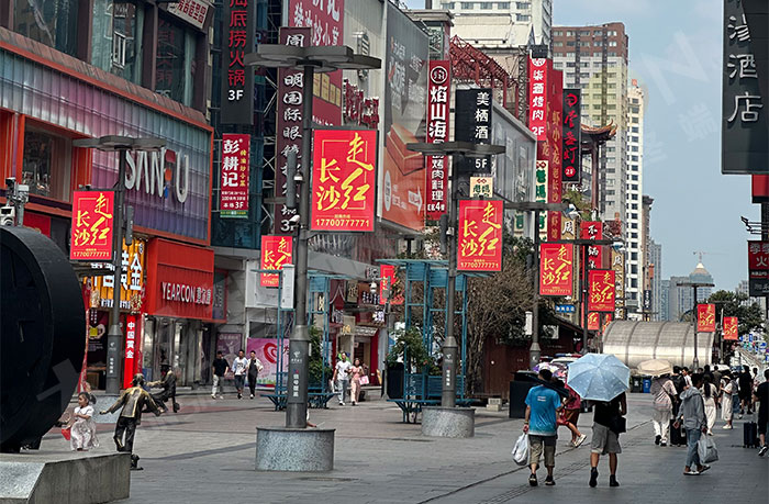 smart lamp pole screen